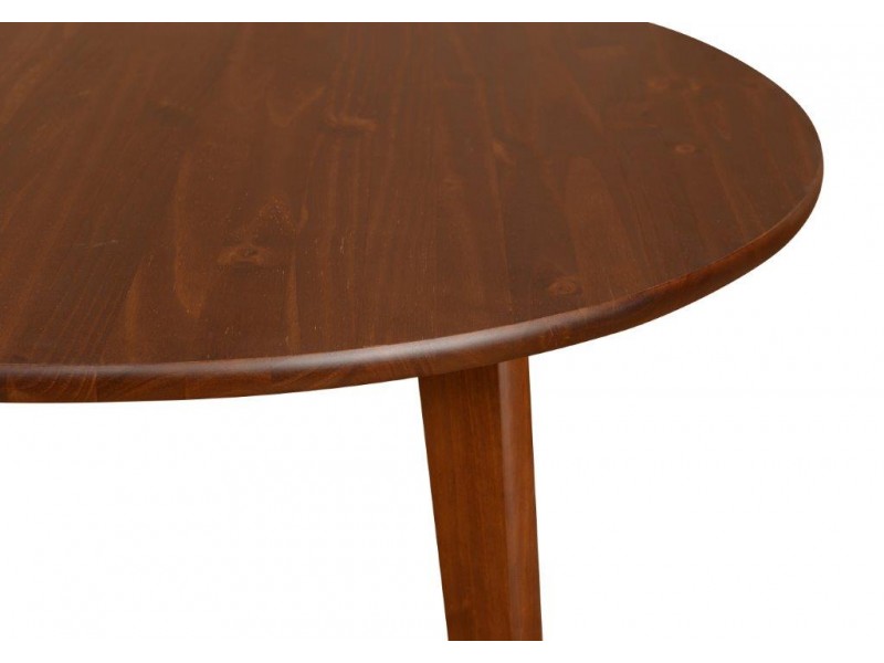 Mesa redonda de madeira cor amendoado 1,20m Ø | Scandian